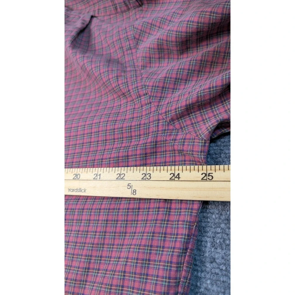Polo Ralph Lauren Stanton Custom Fit Button Front Shirt Mens XL Pink Plaid Cotto